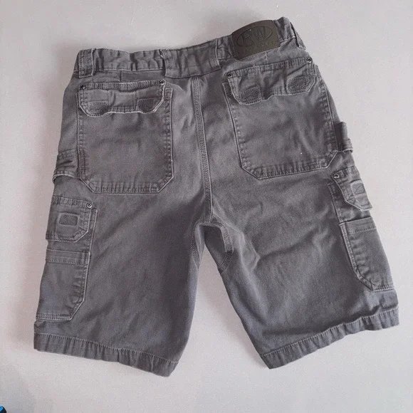 RWD Rugged Wear Men's Cargo Shorts 34 Gray Flex Stretch Utility Work Casual - Picture 4 of 7